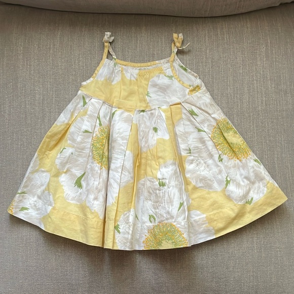 Baby Gap Yellow Floral Dress 3-6M - Picture 1 of 4